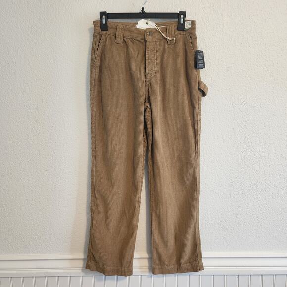 Regeneration Women's Size 5/27‎ Brown Corduroy High Rise Straight Leg Pants NWT - Picture 1 of 6